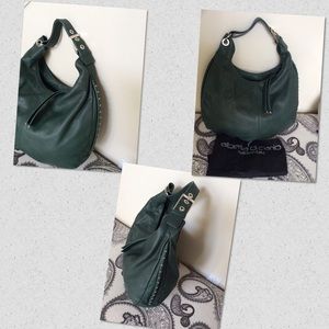 Alberta Di Canio Green Leather Hobo